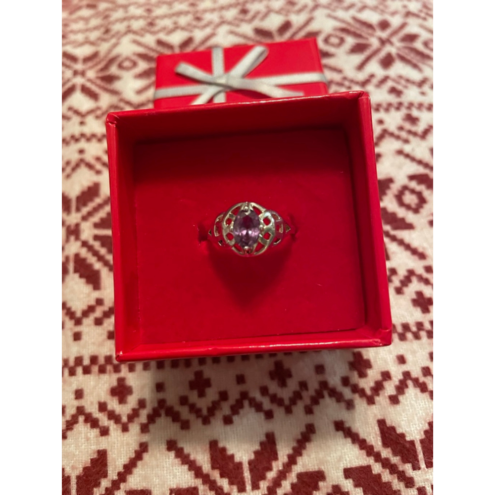 Women's Amethyst Silver 925 Ring size 7